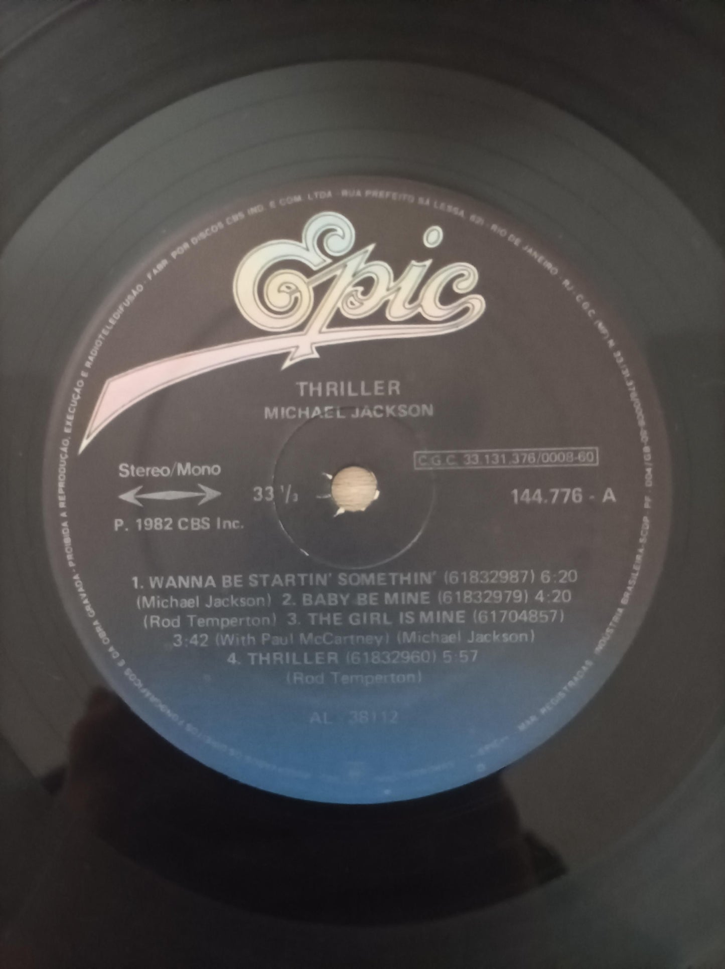 Disco Vinil Thriller Michael Jackson A