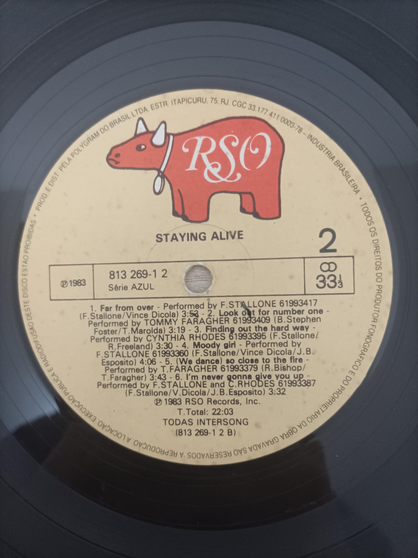 Disco Vinil Alive Staying Capa Dupla A