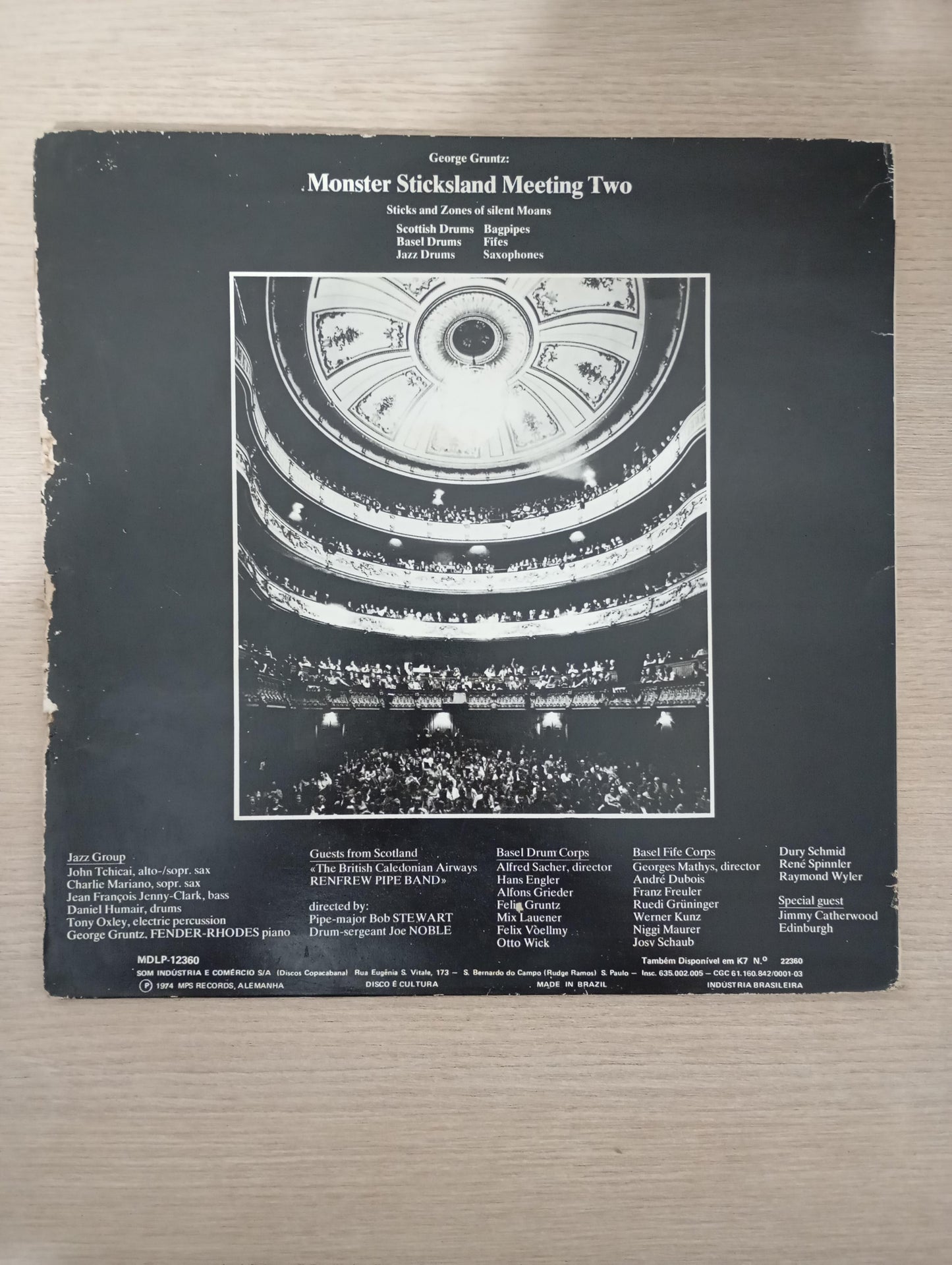 Disco Vinil Monster Sticksland Monster Jazz George Gruntz