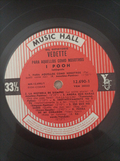 Lp Vinil Pooh Para Aquellos Como Nosotros Importado