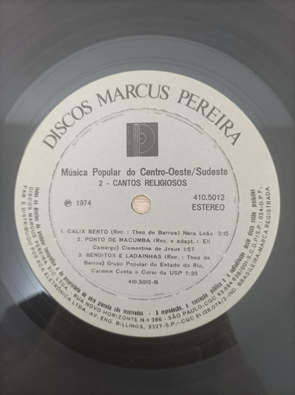 Lp Vinil Música Popular do Nordeste Vol. 1 Capa Dupla