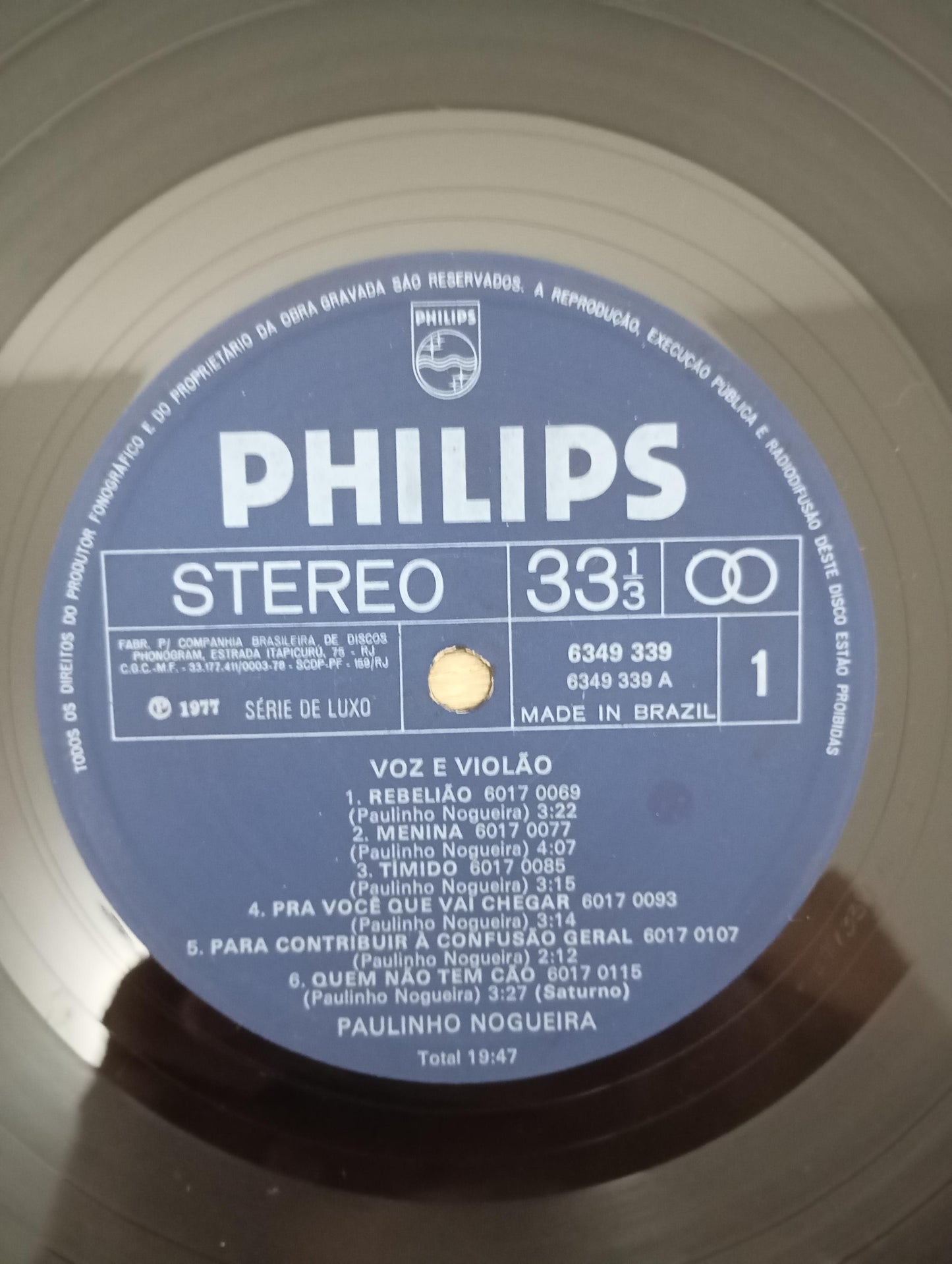 Lp Vinil Paulinho Nogueira Voz & Violão