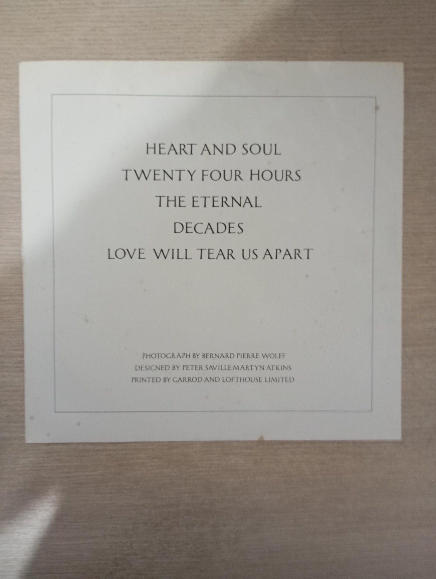 Lp Vinil Joy Division Closer Com Encarte