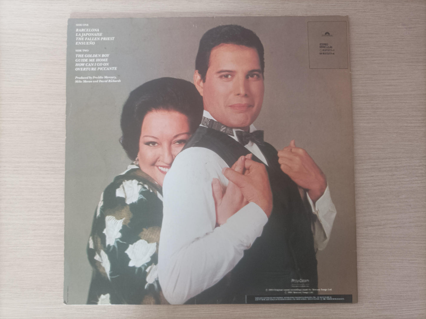 Disco Vinil Barcelona Freddie Mercury A