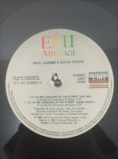 Lp Vinil David Bowie Dancing In The Street Com Encarte