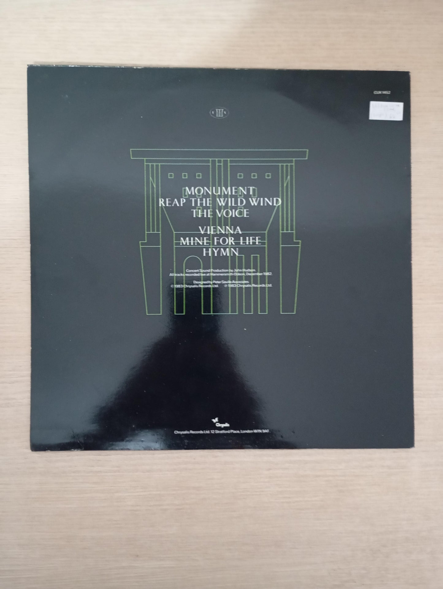 Lp Vinil Ultravox Monument The Soundtrack UK Importado