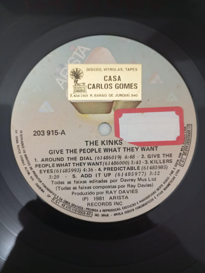 Lp Vinil The Kinks Give The People What They Want C Encarte