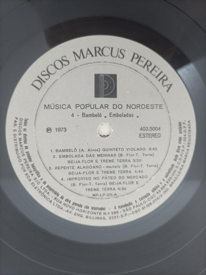 Lp Vinil Música Popular do Nordeste 4 Capa Dupla Com Encarte