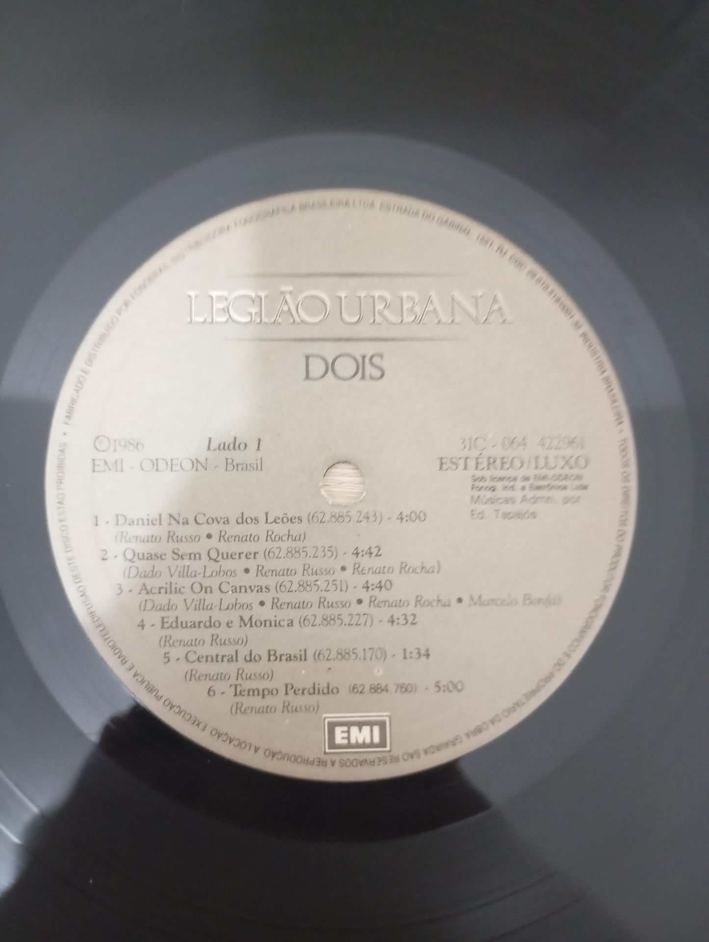 Lp Vinil Legião Urbana Dois