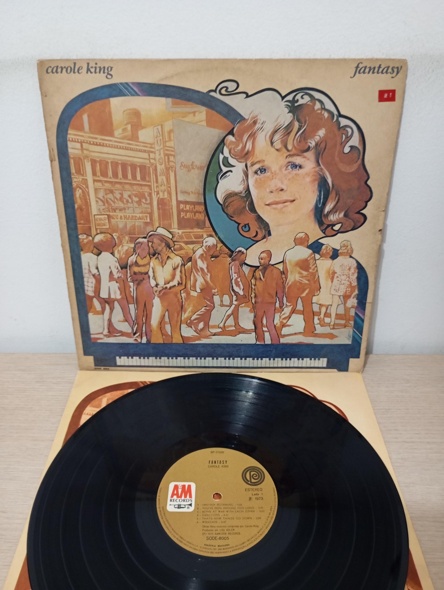 Lp Vinil Carole King Fantasy Com Encarte