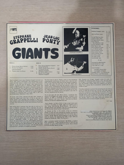 Lp Vinil Stéphane Grappelli & Jeac-Luc Ponty Giants