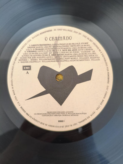 Lp Vinil Marina Lima O Chamado Com Encarte
