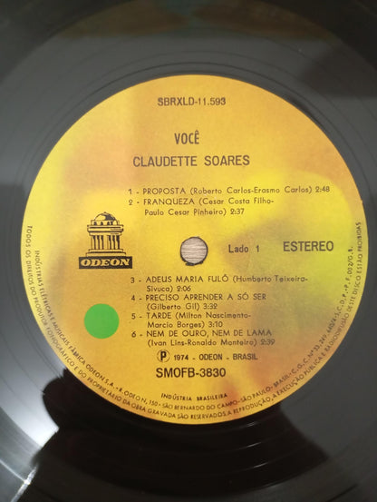 Lp Vinil Claudette Soares Você 1974