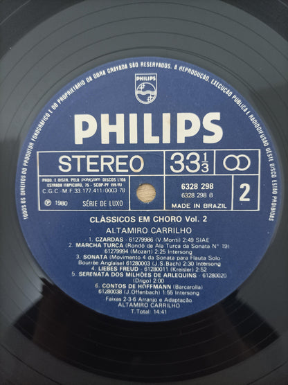 Lp Vinil Altamiro Carrilho Clássicos Em Choro Vol. 2