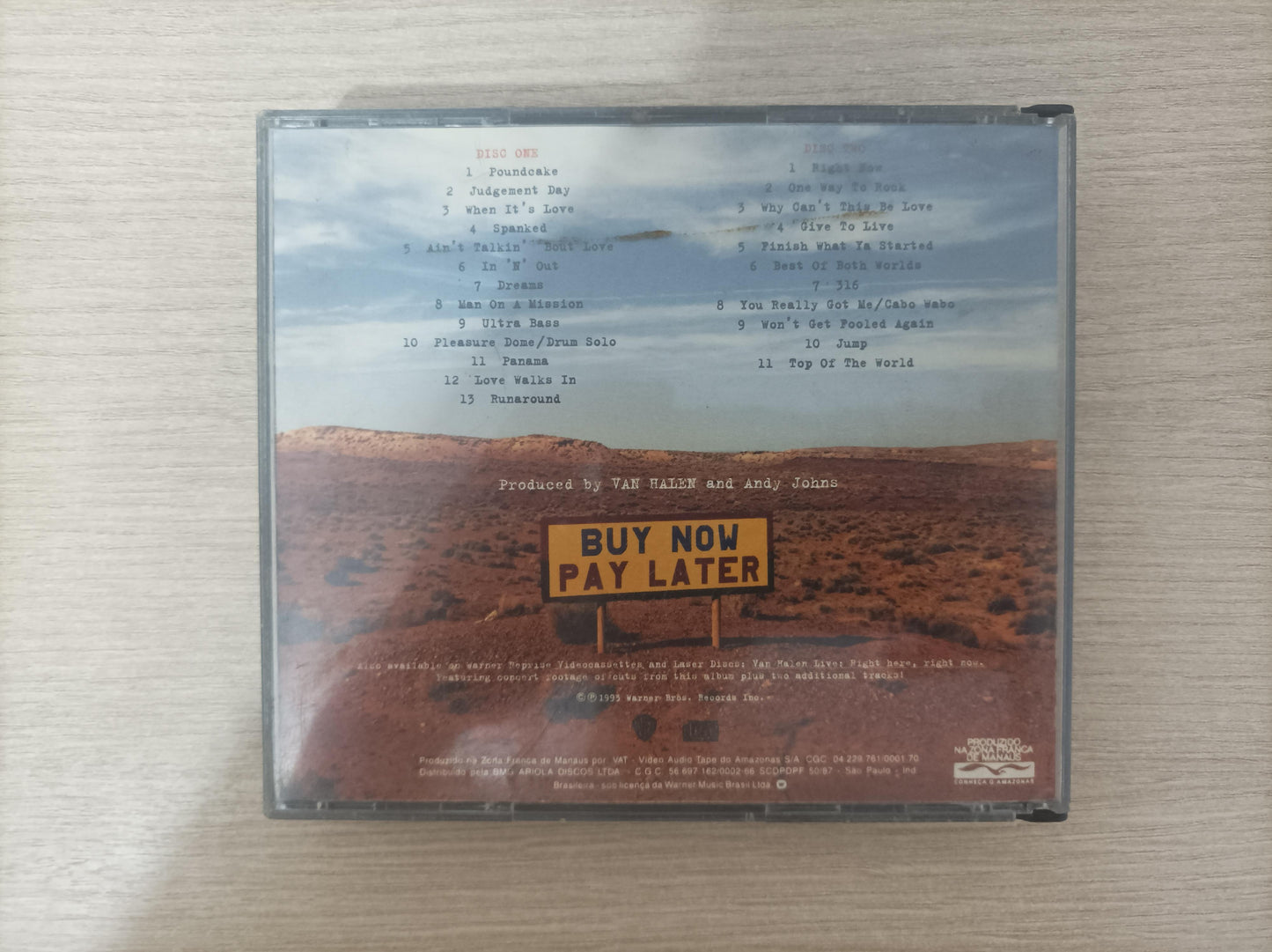 CD Van Halen Live: Right Here, Right Now. Duplo