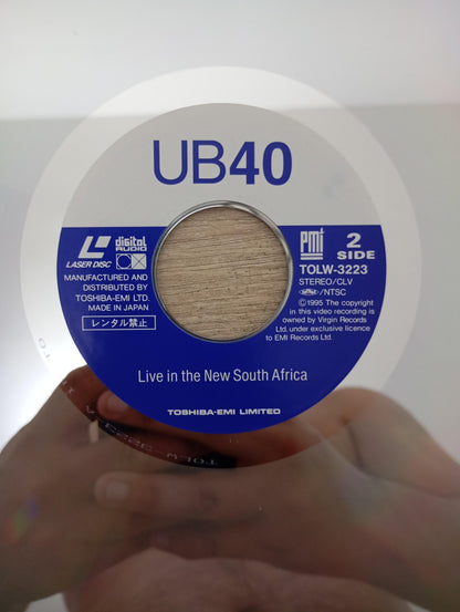 LD LaserDisc UB40 Live In The New South Africa Importado