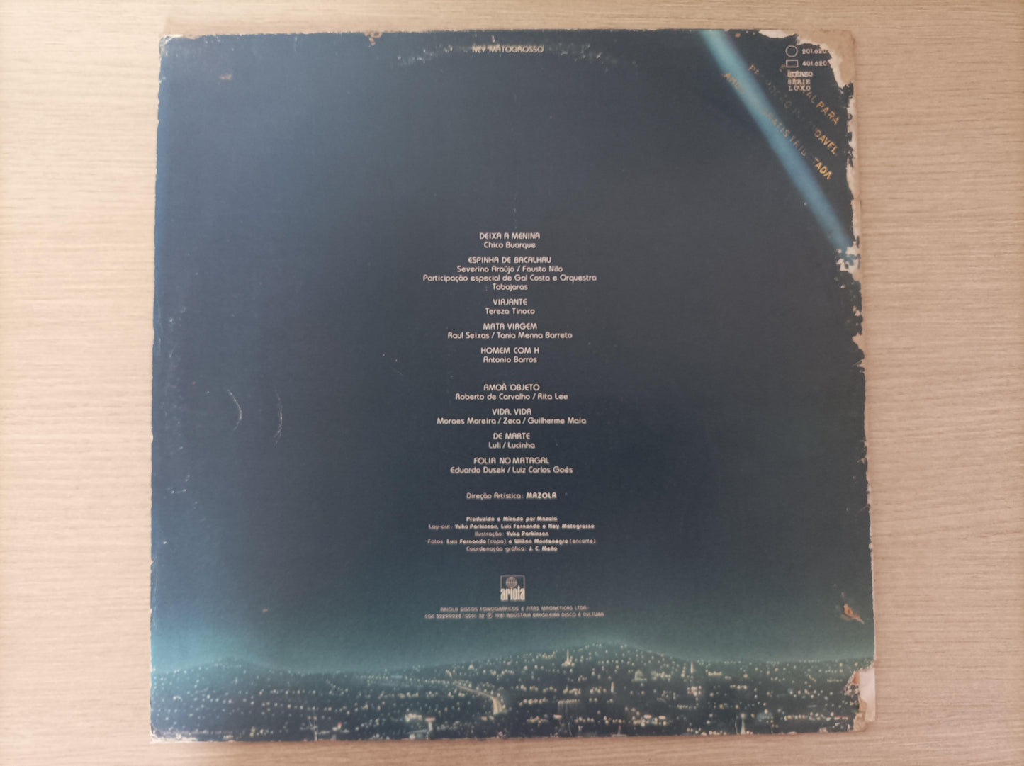 Disco Vinil Com Encarte B Ney 1981 Matogrosso