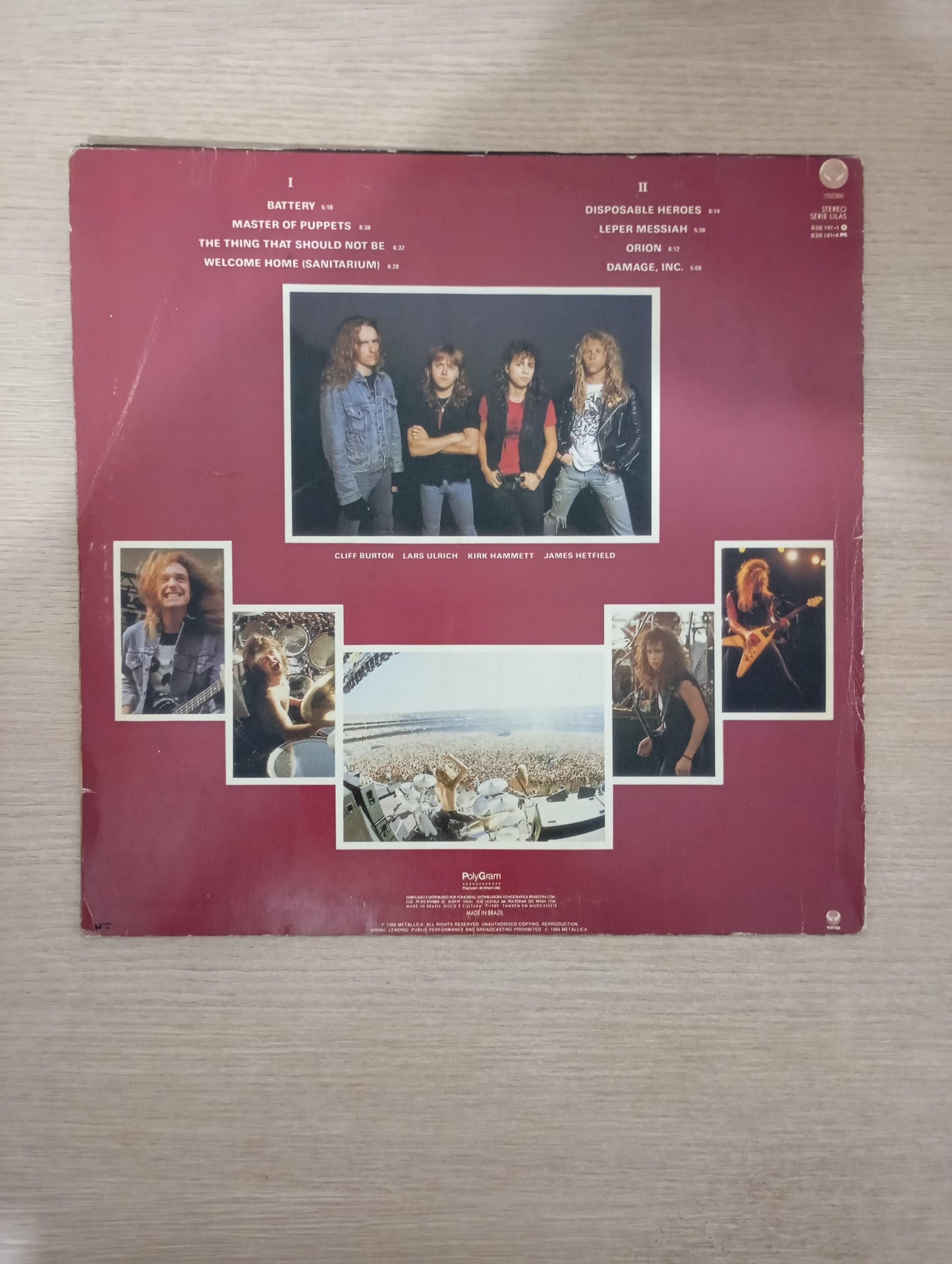 Lp Vinil Metallica Master Of Puppets