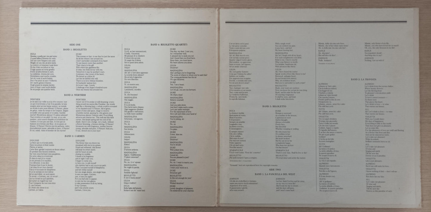 Lp Vinil Placido Domingo Greatest Hits Duplo Importado