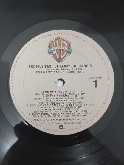 Lp Vinil Emmylou Harris Profile Best Of C Encarte Importado