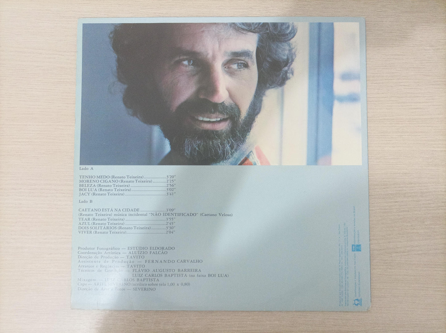 Lp Vinil Renato Teixeira Azul Com Encarte