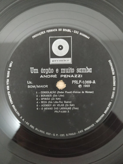 Lp Vinil André Penazzi Um Órgão E Muito Samba