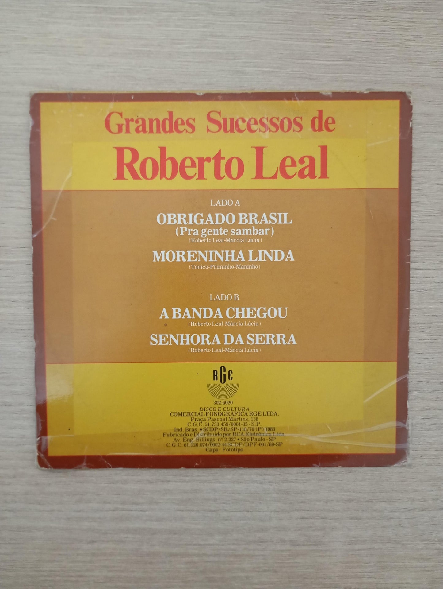 Compacto Vinil Roberto Leal Grandes Sucessos de