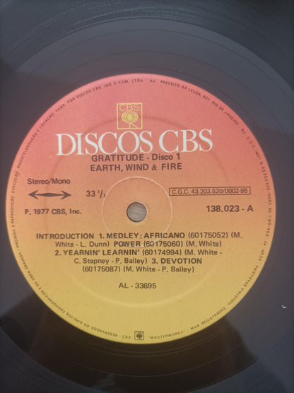 Lp Vinil Earth, Wind & Fire Gratitude Duplo