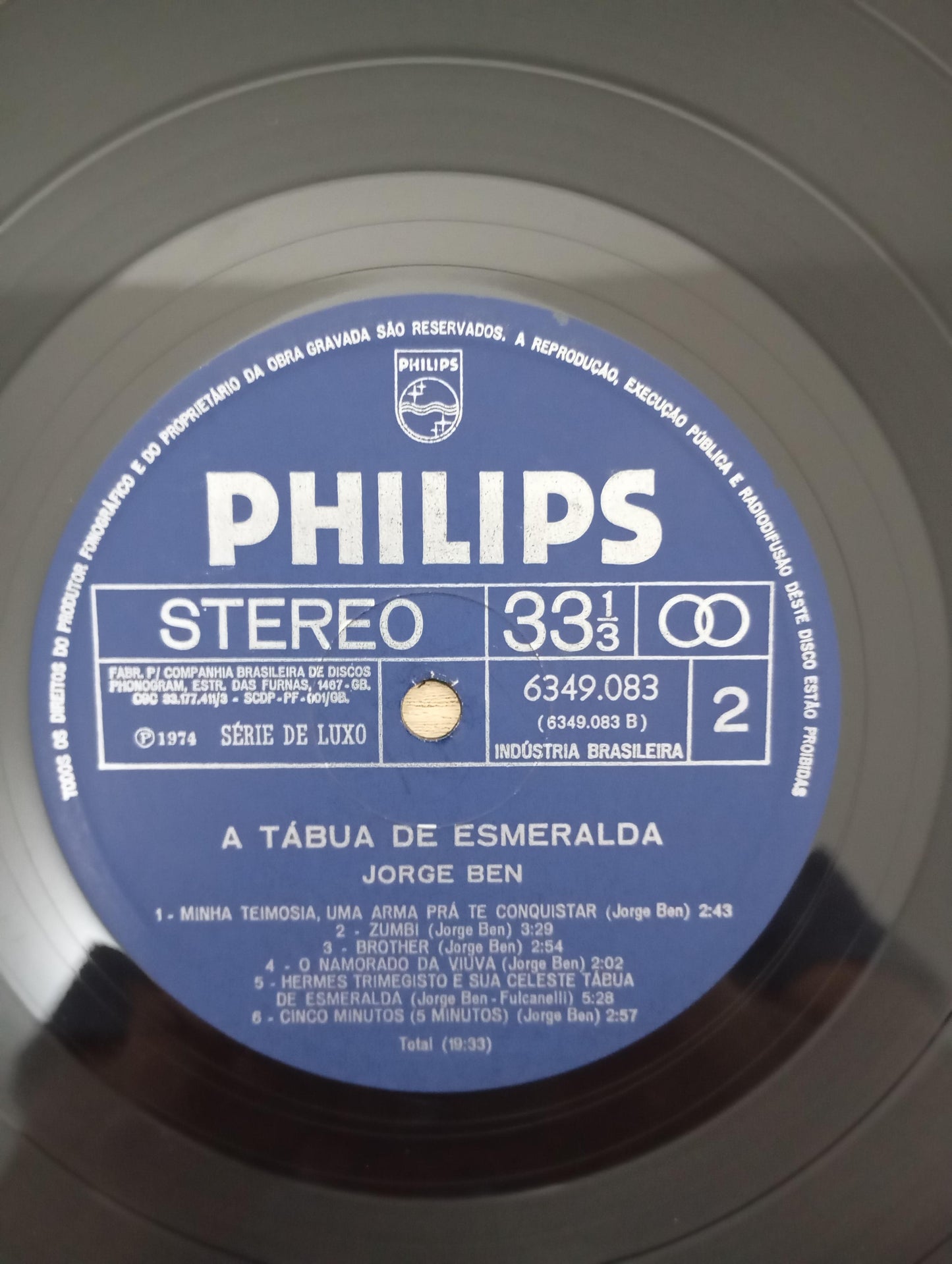 Lp Vinil Jorge Ben A Tábua De Esmeralda