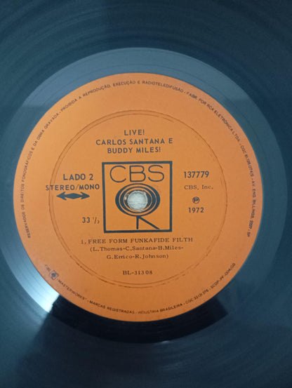 Lp Vinil Carlos Santana and Buddy Miles Live!
