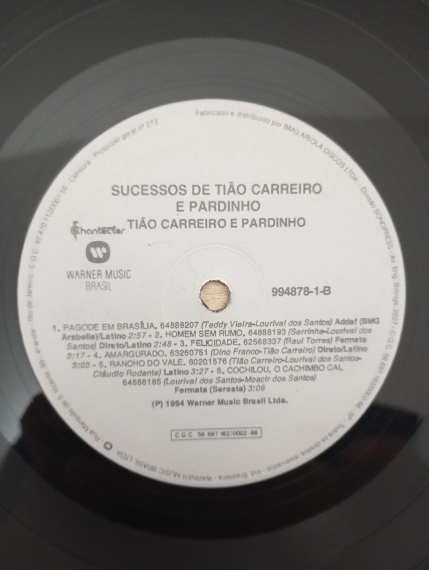 Lp Vinil Tião Carreiro e Pardinho Som da Terra