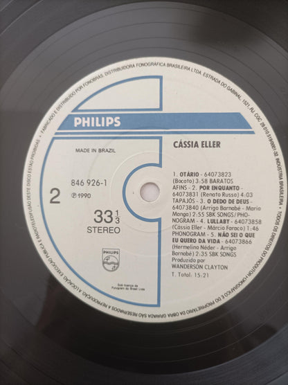 Lp Vinil Cássia Eller 1990 Com Encarte