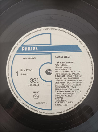 Lp Vinil Cássia Eller 1990 Com Encarte