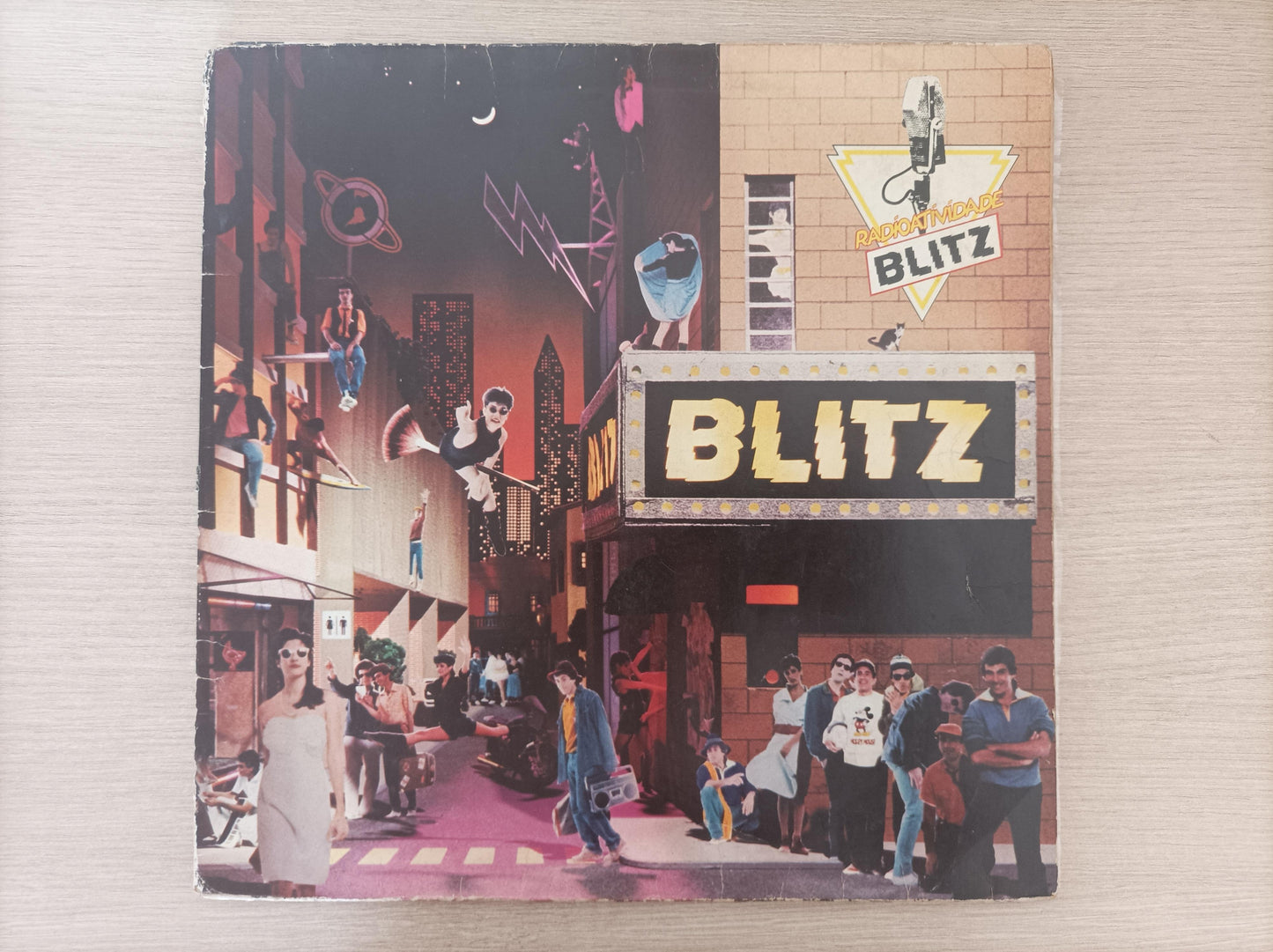 Lp Vinil Blitz Radioatividade Capa Dupla Encartes