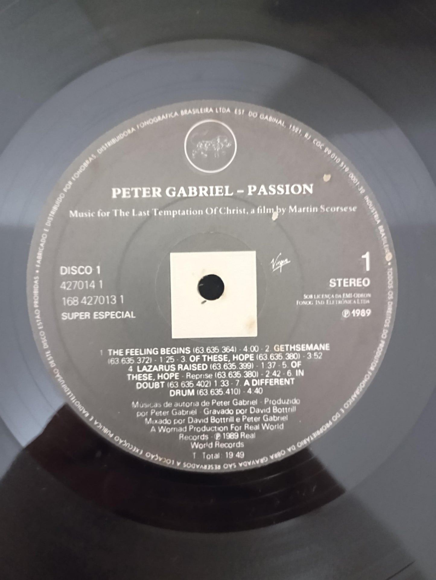 Lp Vinil Peter Gabriel Passion Duplo Com Encartes