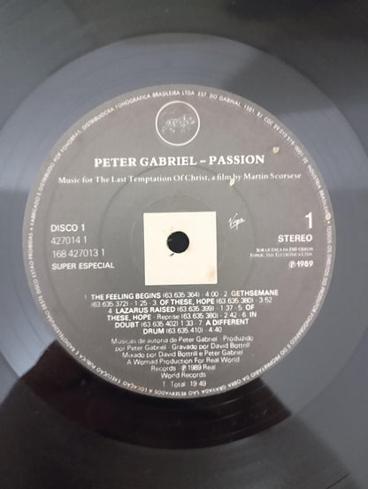 Lp Vinil Peter Gabriel Passion Duplo Com Encartes