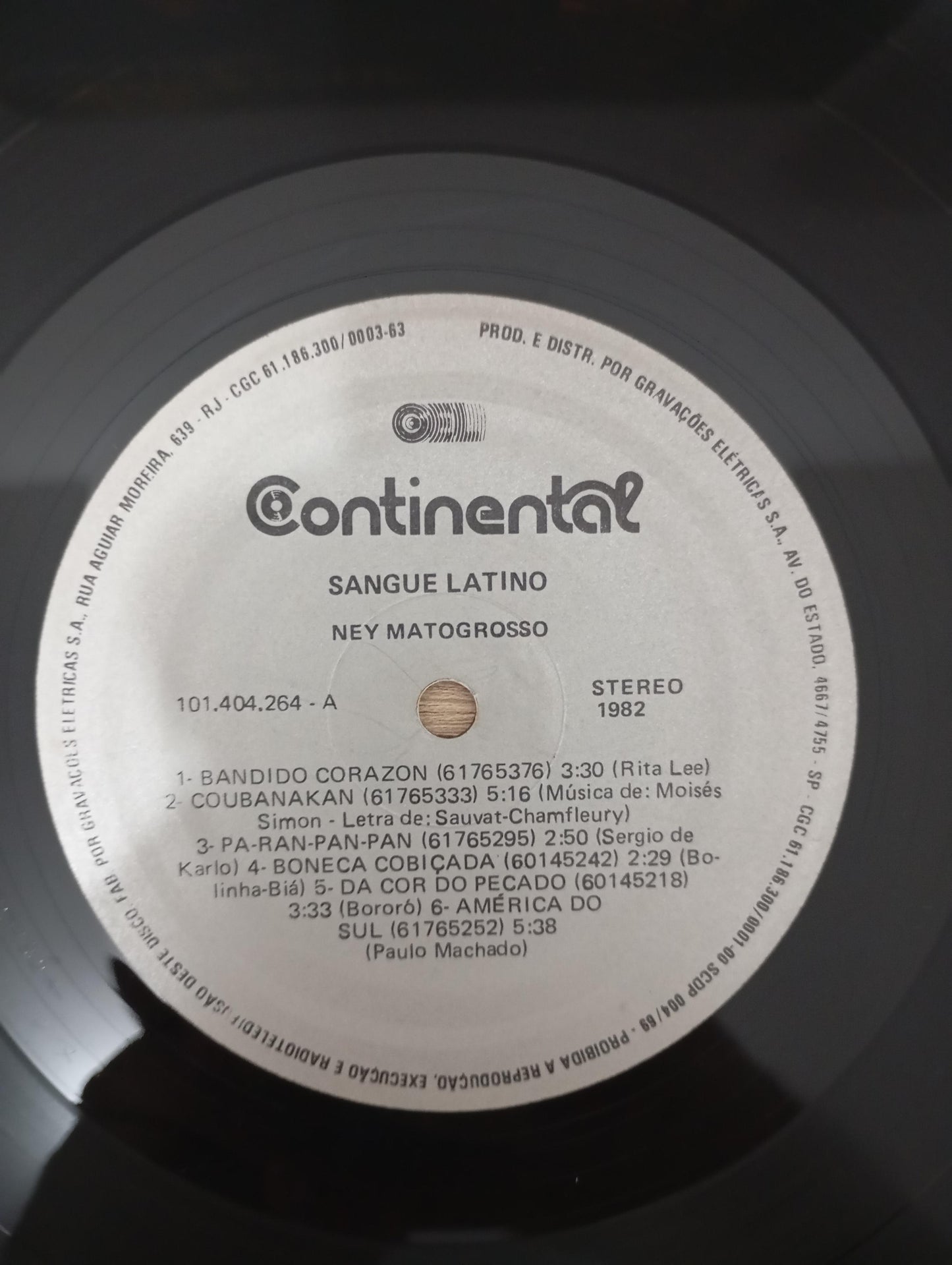 Lp Vinil Ney Matogrosso Sangue Latino