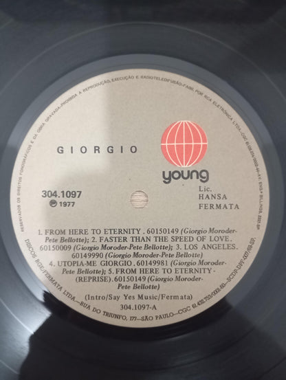 Lp Vinil Giorgio Moroder From Here To Eternity