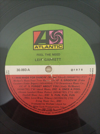 Lp Vinil Leif Garrett Feel The Need