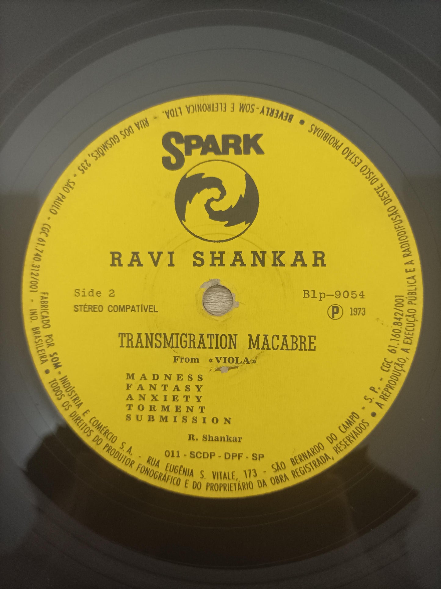 Lp Vinil Ravi Shankar Transmigration Macabre Com Encarte