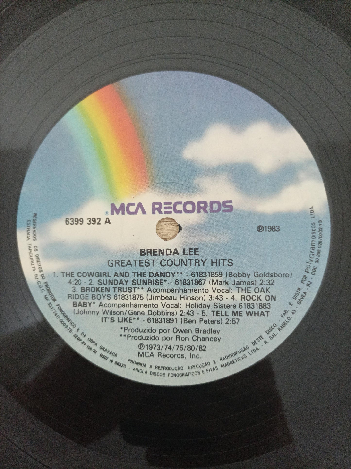 Lp Vinil Brenda Lee Greatest Country Hits