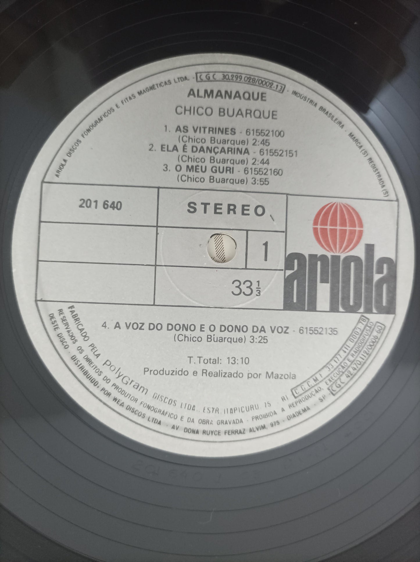 Lp Vinil Chico Buarque Almanaque Com Encarte
