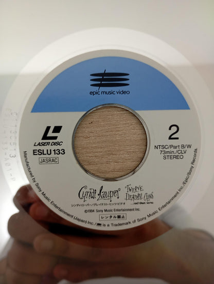 LD LaserDisc Cyndi Lauper Twelve Deadly Cyns Japão Importado