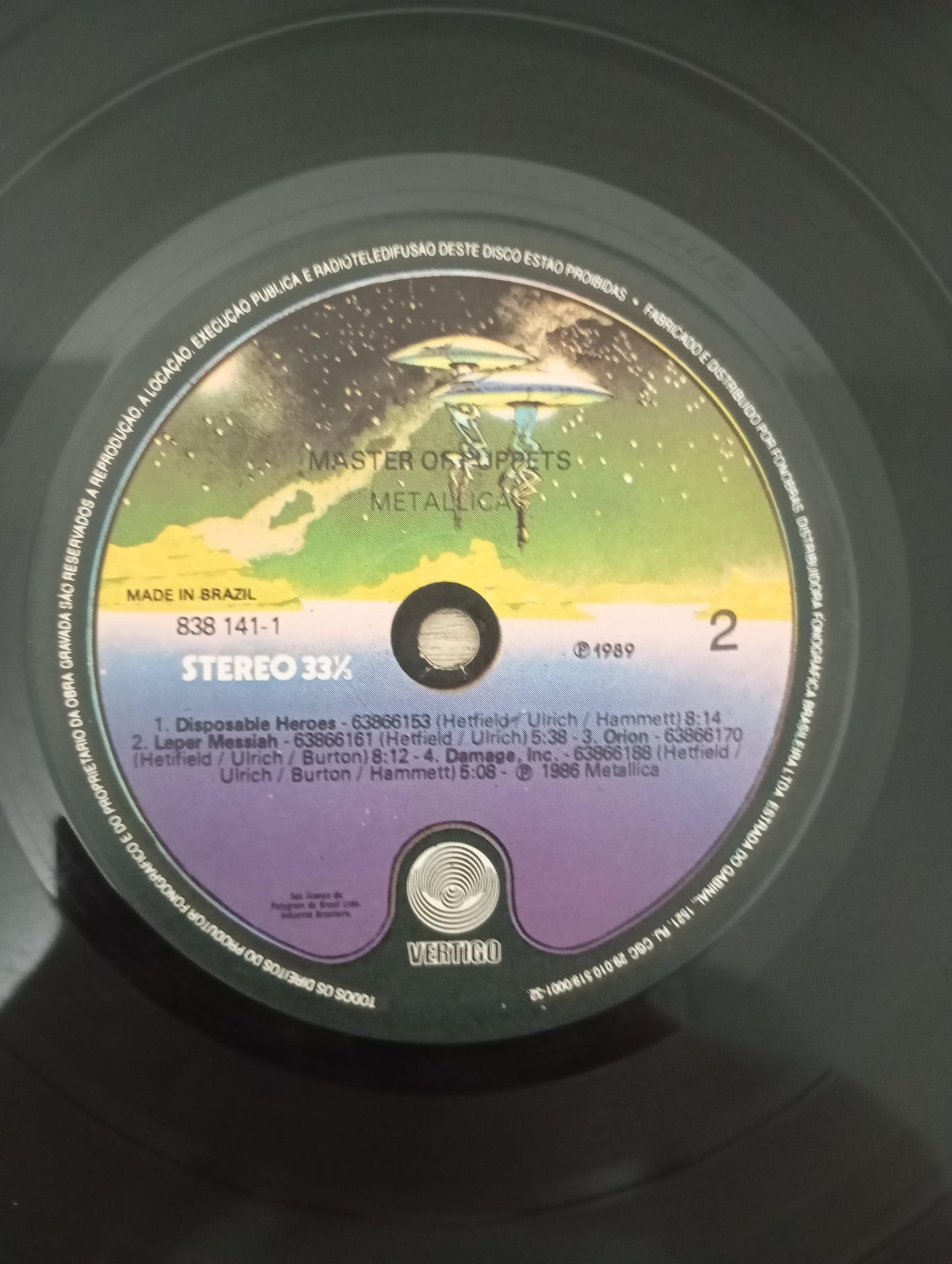 Lp Vinil Metallica Master Of Puppets