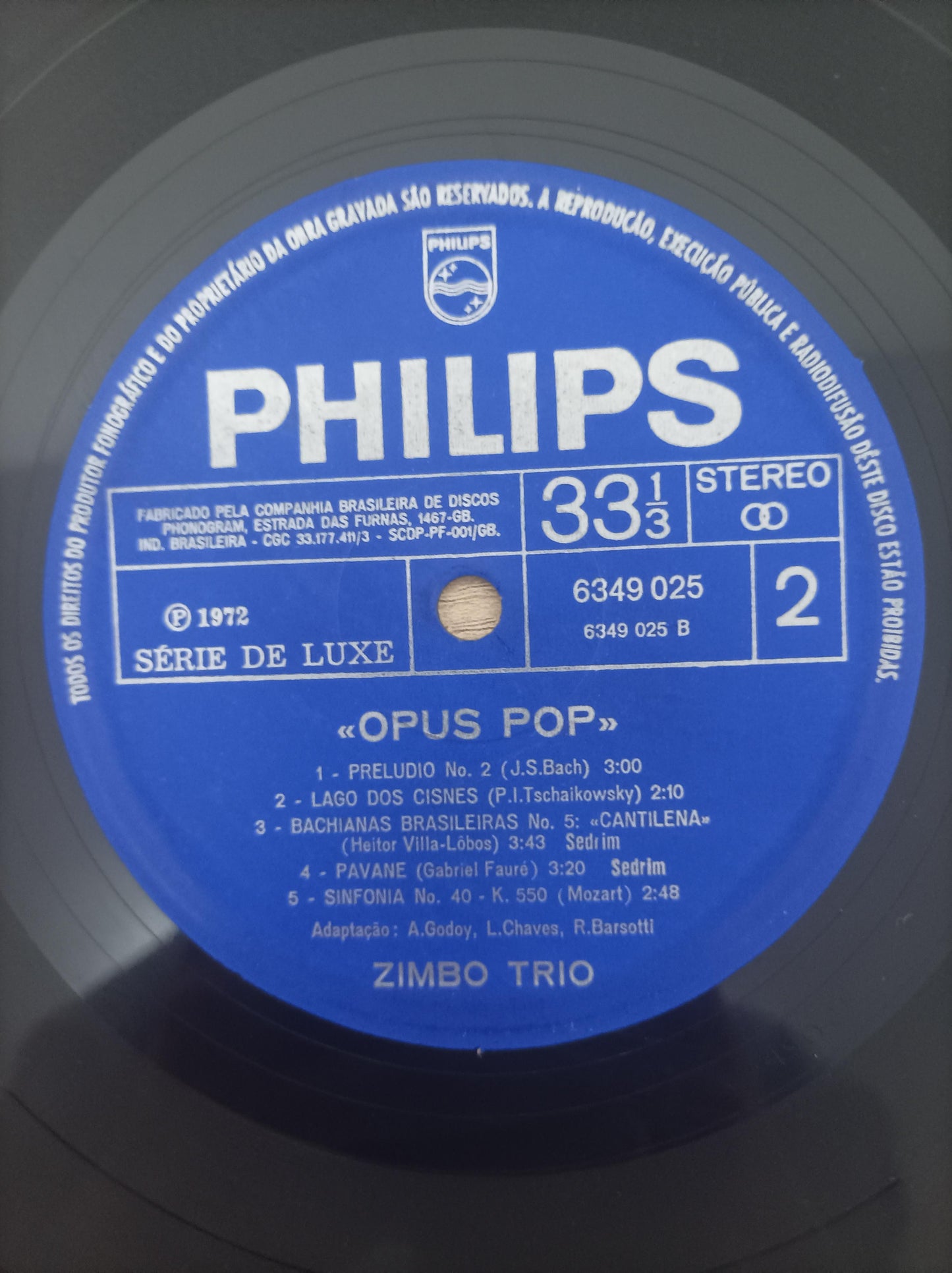 Lp Vinil Zimbo Trio Opus-Pop