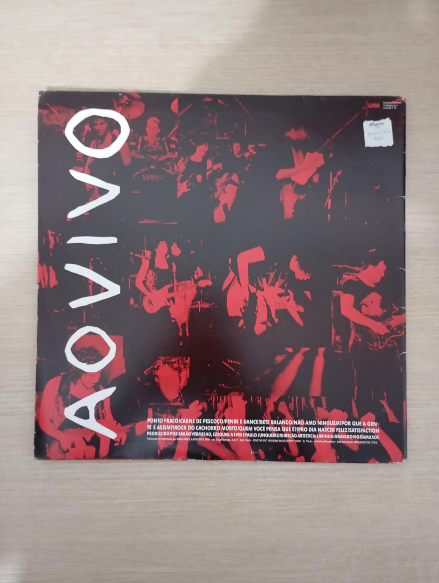 Lp Vinil Barão Vermelho Barão Ao Vivo Capa Dupla