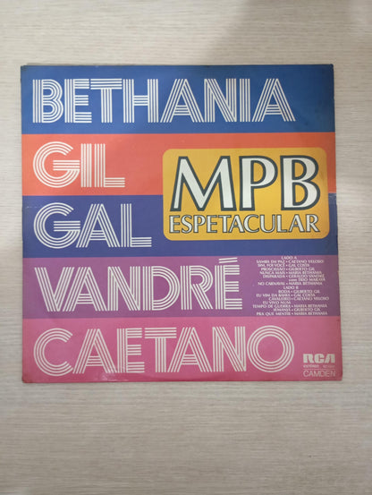 Lp Vinil Bethânia Gil Gal Wandré Caetano MPB Espetacular