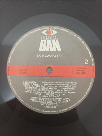 Lp Vinil Sá & Guarabyra 15 Anos Juntos