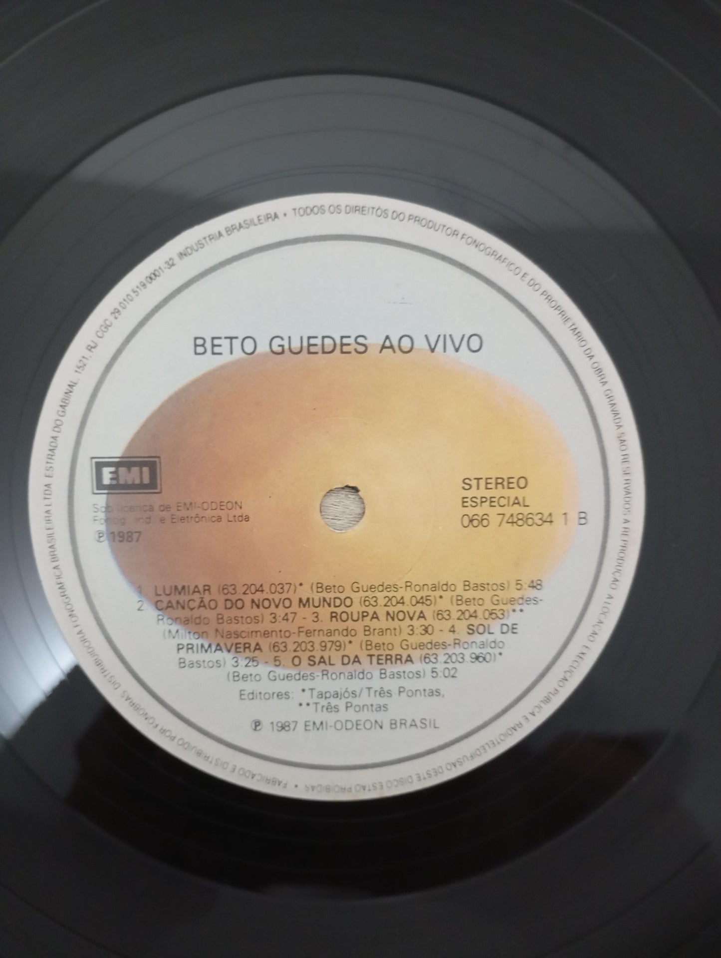 Lp Vinil Beto Guedes Ao Vivo