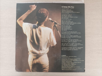 Lp Vinil Cazuza O Tempo Não Para Ao Vivo Com Encarte